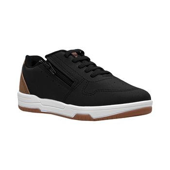 Tenis-Casual-Preto-e-Caramelo-Kids-Flash-Lateral-|-Molekinho-Tamanho--29---Cor--PRETO-0